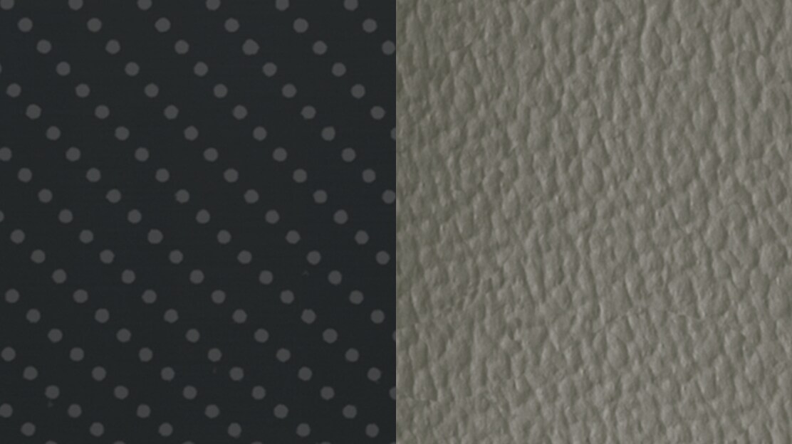 Stone Leather / Dark Aluminum Interior Trim Accents